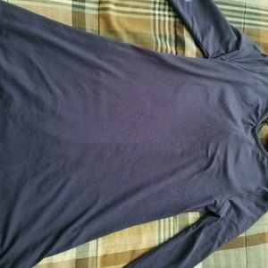 A blue dress